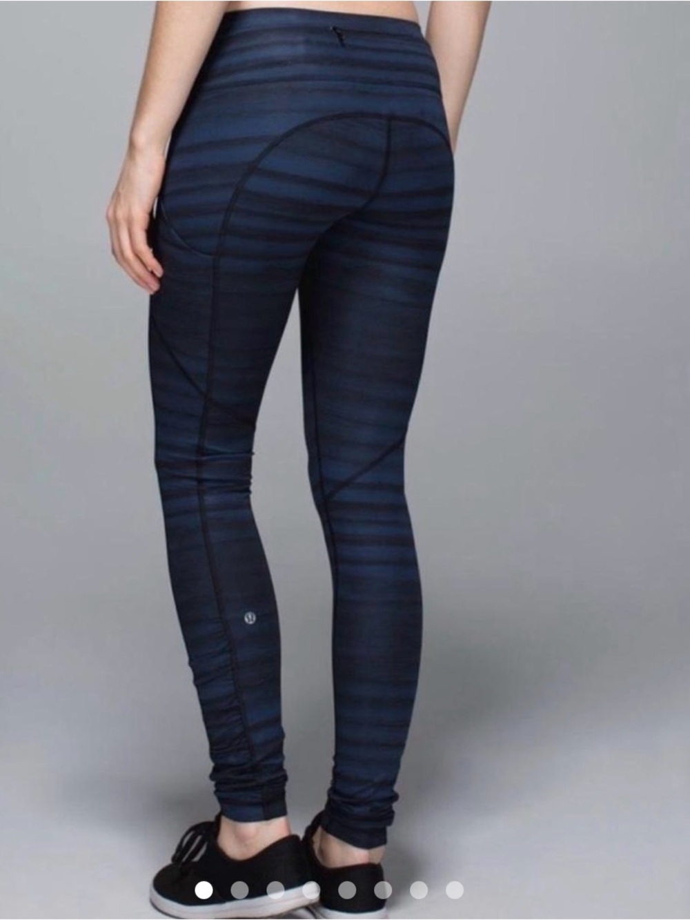 lululemon athletica Navy Striped High-Rise Leggings